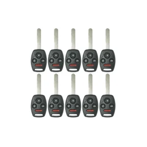 50 x 2008-2015 Honda Accord Pilot / 4-Button Remote Head Key / KR55WK49308 / (AFTERMARKET) (Bundle of 50)