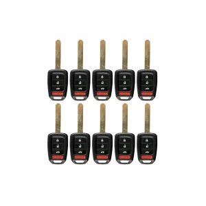 50 x 2013-2015 Honda Accord / Civic / 4-Button Remote Head Key / MLBHLIK6-1T (G-Chip) (AFTERMARKET) (Bundle of 50)